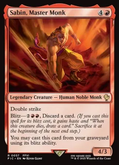 Sabin, Master Monk