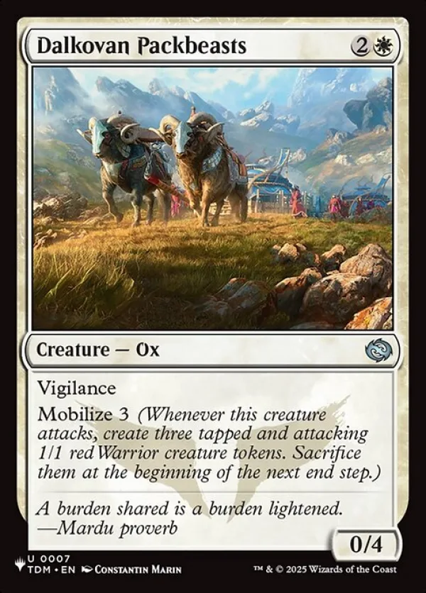 Dalkovan Packbeasts