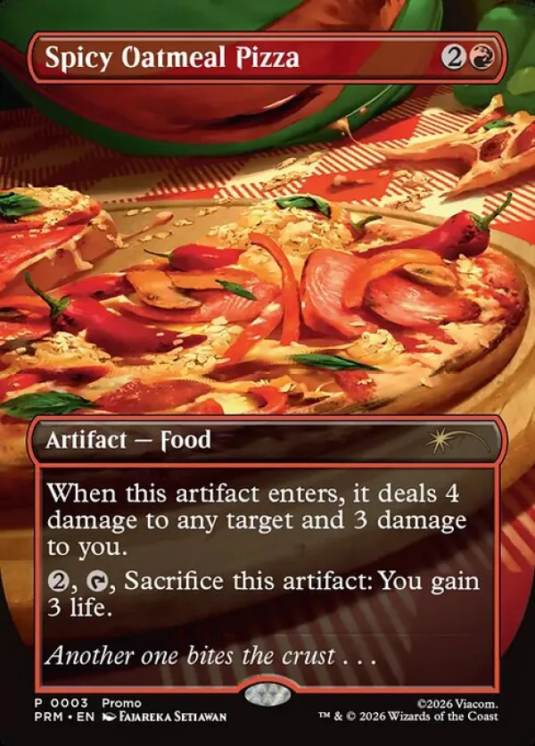 Spicy Oatmeal Pizza