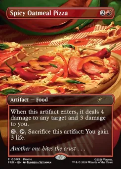 Spicy Oatmeal Pizza