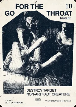 GO FOR THE THROAT