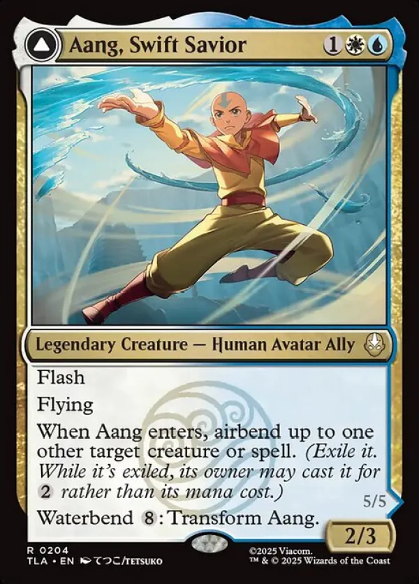 Aang, Swift Savior // Aang and La, Ocean's Fury