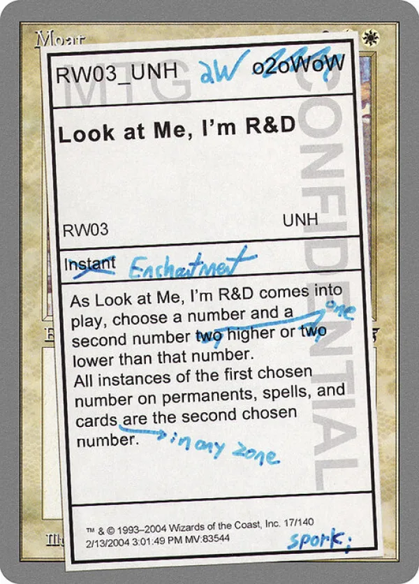 Look at Me, I'm R&D