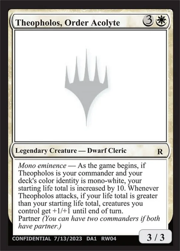 Theopholos, Order Acolyte
