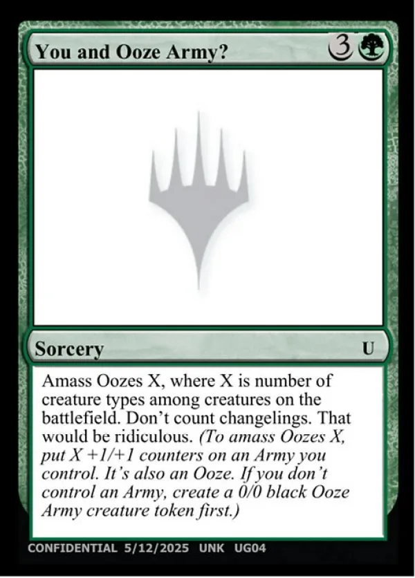 You and Ooze Army?