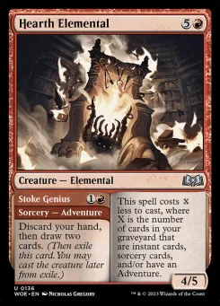 Hearth Elemental // Stoke Genius