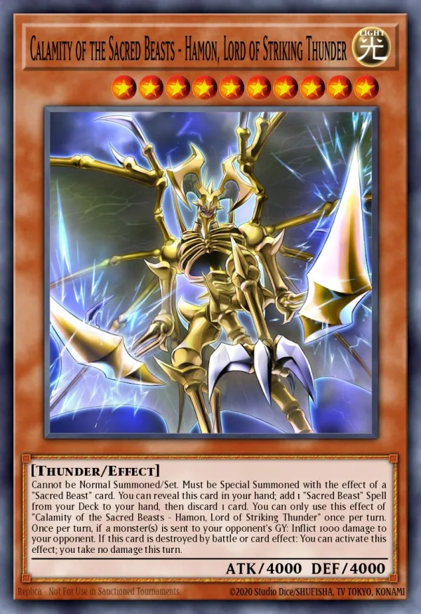 Calamity of the Sacred Beasts - Hamon, Lord of Striking Thunder