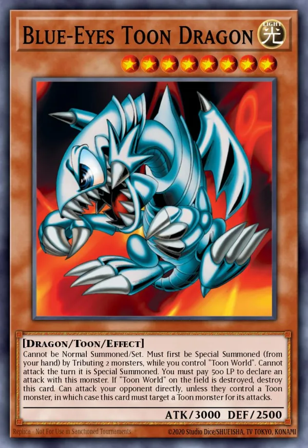 Blauäugiger Toon-Drache
