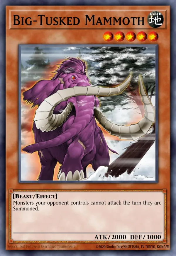 Mammut mit großen Stoßzähnen