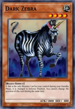 Dunkles Zebra