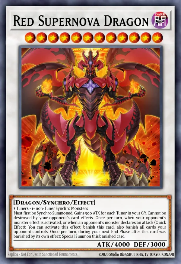 Roter Supernova-Drache